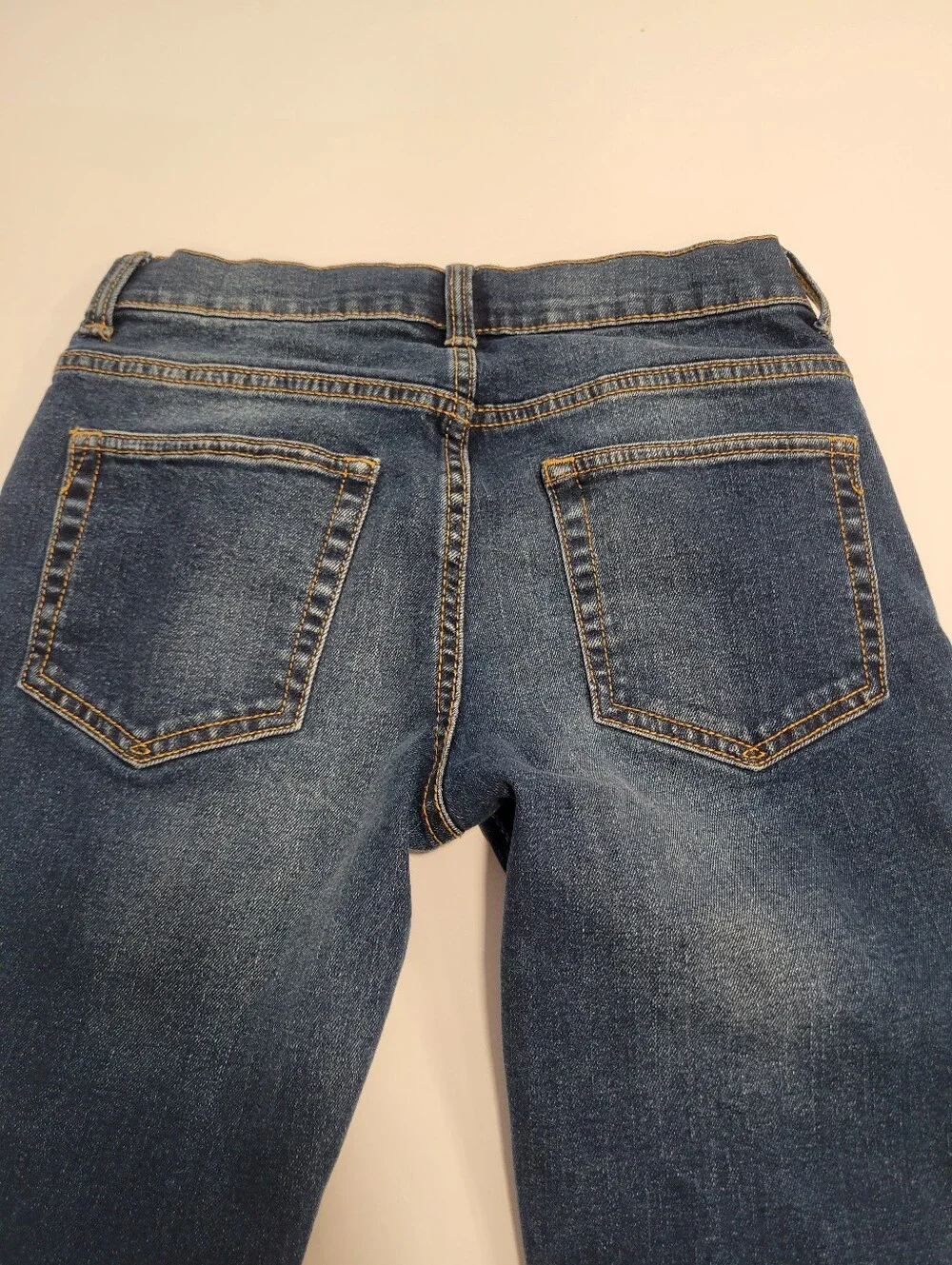 Gap Boys Denim Regular Stretch Straight Jeans Size 12 Adjustable Waistband